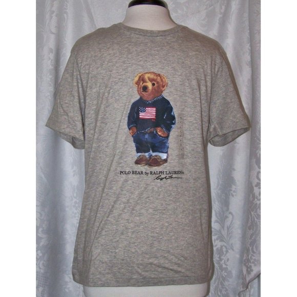 Polo Ralph Lauren USA Flag Bear T-Shirt XL America - Picture 9 of 9